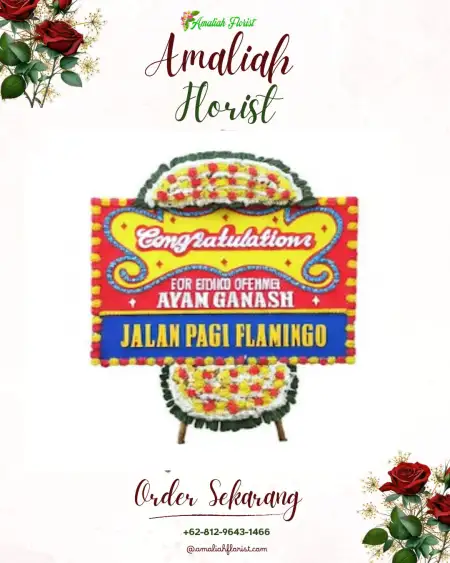 Sewa Papan Bunga Mrisi